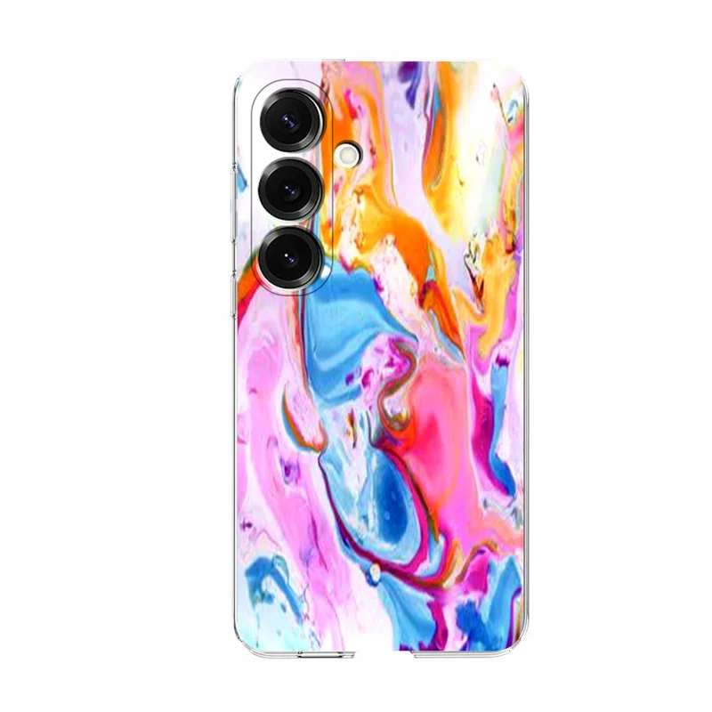 For Samsung Galaxy A54 5G Case Marble Pattern Printing Soft TPU Phone Cover - Colorful