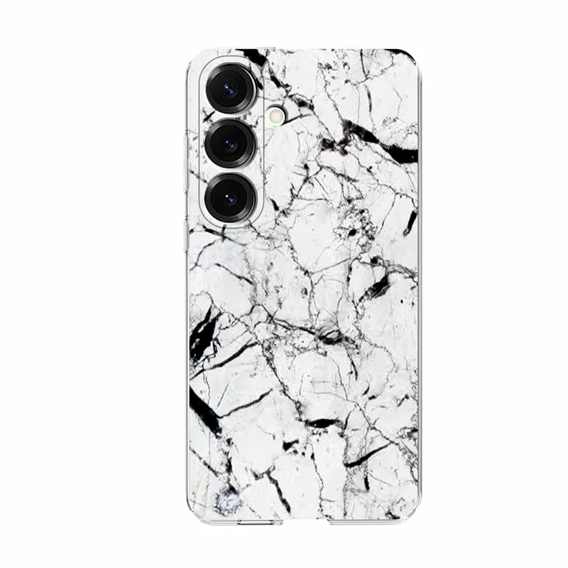 For Samsung Galaxy A14 5G / A14 4G Case Marble Pattern Printing Soft TPU Phone Cover - White