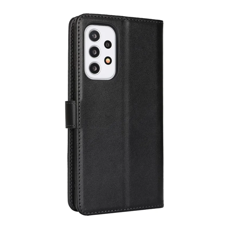 Für Samsung Galaxy A33 5G Standhülle Stoßfeste Lederbrieftasche Handyhülle - Schwarz
