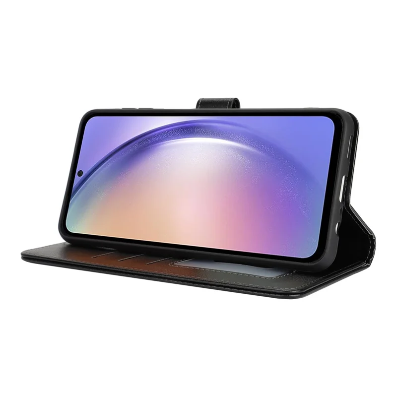 Custodia per Samsung Galaxy A54 5G con Supporto Antiurto Portafoglio in Pelle - Nero