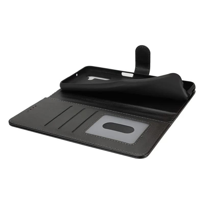 Custodia per Samsung Galaxy A54 5G con Supporto Antiurto Portafoglio in Pelle - Nero