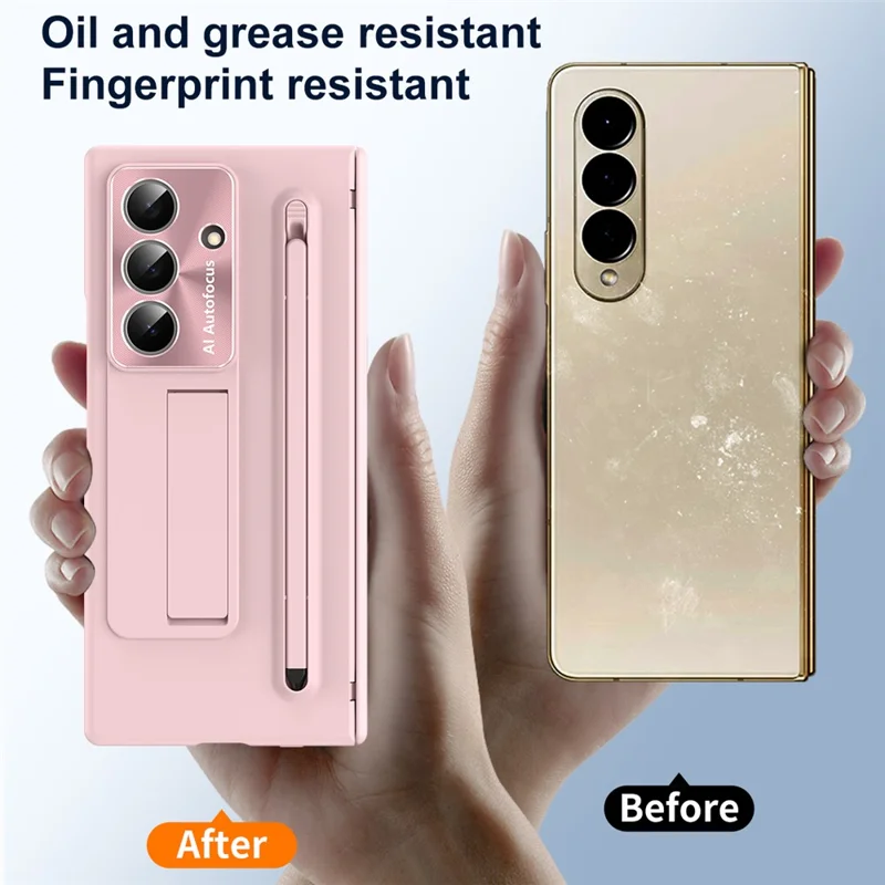 Étui pour Samsung Galaxy Z Fold7 5G avec Support et Stylet - Rose