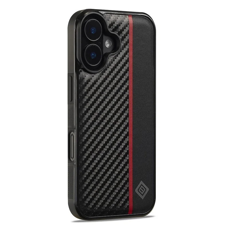 LC.IMEEKE For iPhone 17 Case Carbon Fiber Texture Leather + TPU + EVA Phone Cover