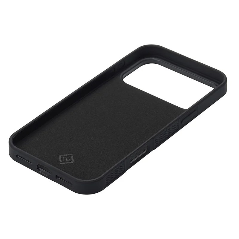 Étui pour iPhone 17 Pro LC.IMEEKE, texture en fibre de carbone, cuir + TPU + EVA