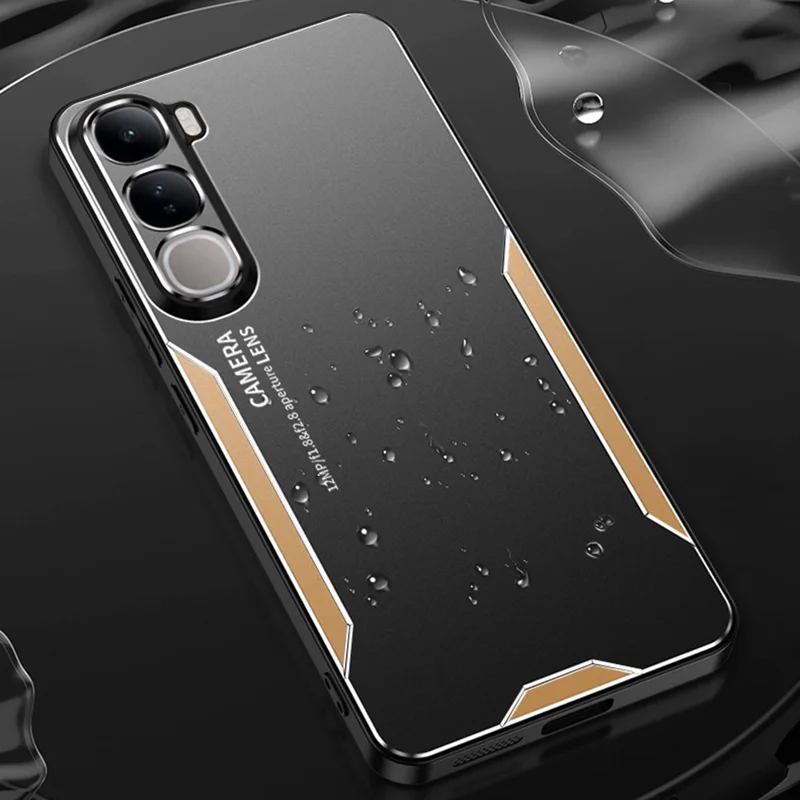 For vivo Y400 Pro 5G Phone Case Aluminium Alloy TPU PC Back Cover - Silver