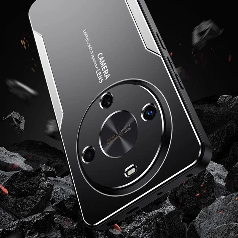 For Honor X70 5G Phone Case Aluminium Alloy TPU PC Back Cover - Gold