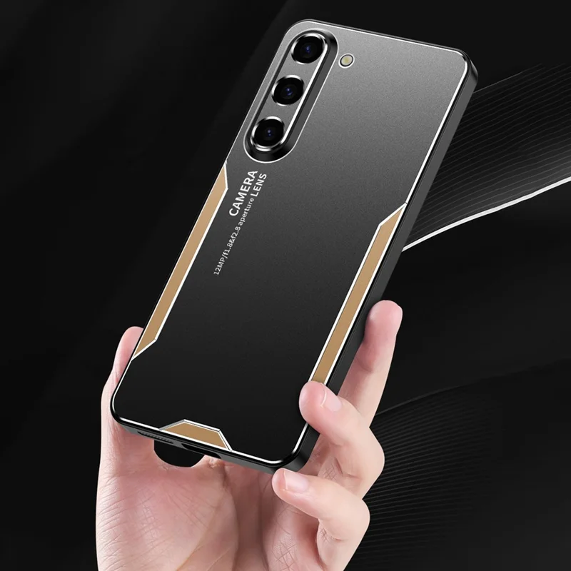 Funda para teléfono Samsung Galaxy A17 5G Aleación de aluminio TPU Cubierta trasera - Oro