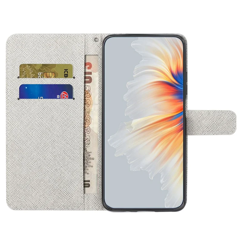 For iPhone 18 Pro Max / 17 Pro Max Case Pattern Print PU Leather Wallet Phone Cover Cross Texture - Dragonfly