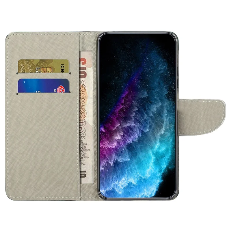 For iPhone 17 Pro Max Case Pattern Printing Cross Texture Leather Phone Cover - Tower