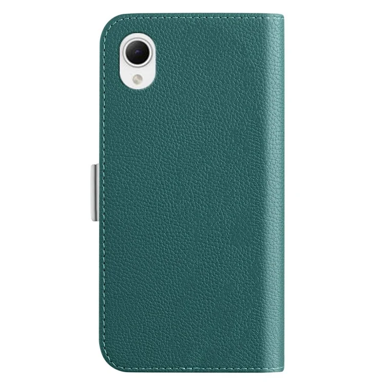 Для Samsung Galaxy A22e Candy Color PU - Темно-зеленый
