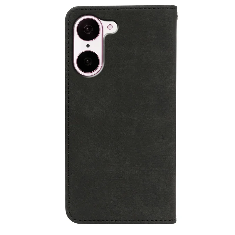Cover per OnePlus Ace 5 Racing 5G / Nord CE 5G, Custodia Portafoglio Magnetica Resistente in Pelle con Texture a Righe - Nero