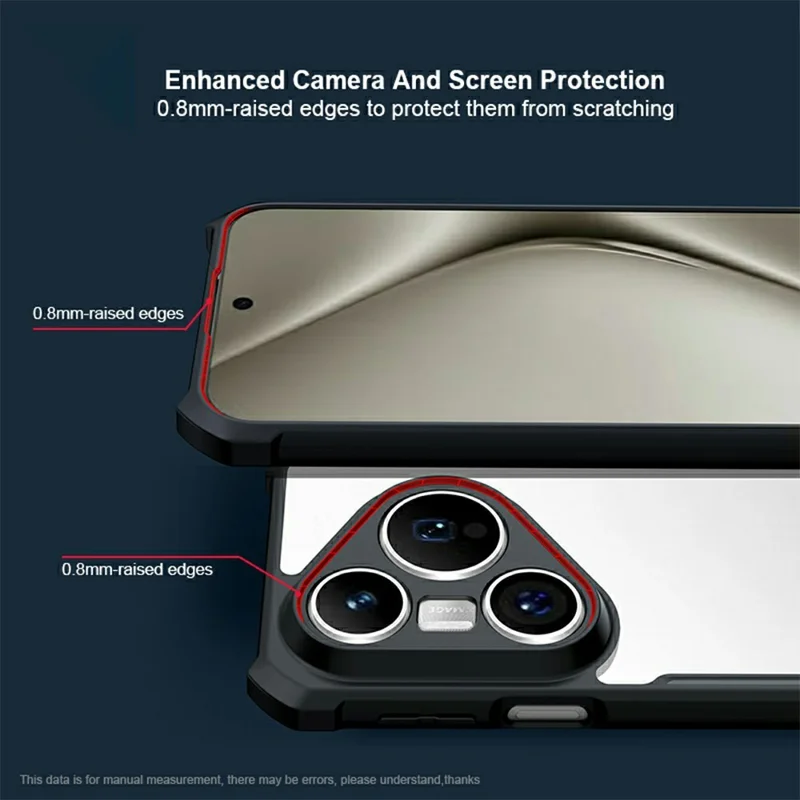 XUNDD per Huawei Pura 80 Ultra Cover Antiurto TPU + Acrilico Trasparente Custodia Posteriore per Smartphone