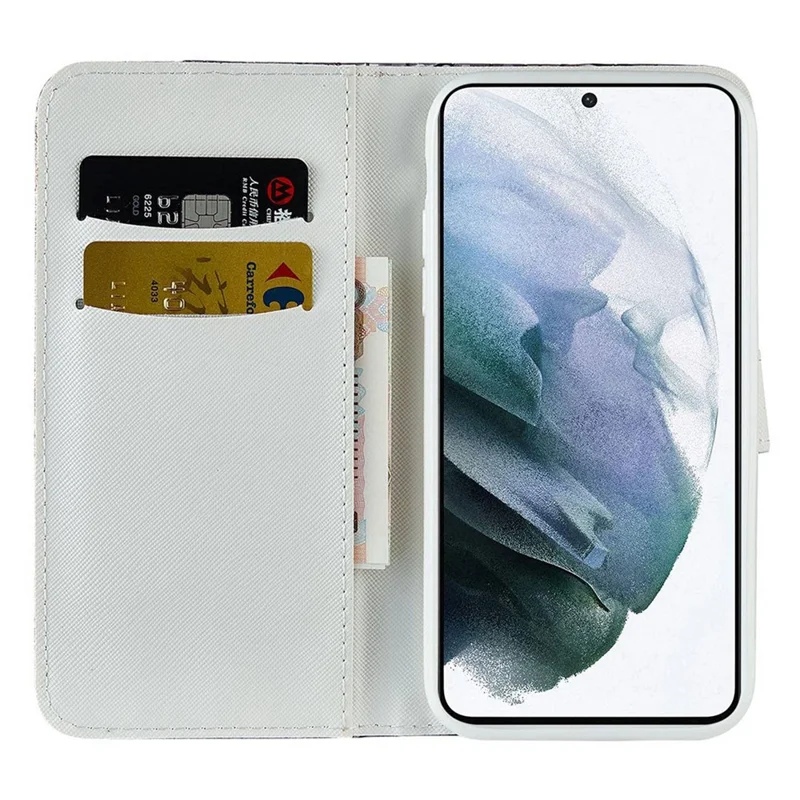 For Samsung Galaxy S23 Crocodile Texture Sparkly Glitter Splicing Phone Cover PU Leather Shockproof Foldable Stand Wallet Case - Rose Gold