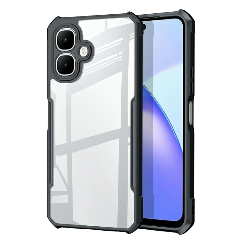 XUNDD pour Infinix Smart 10 Étui Antichoc TPU + Coque Arrière Transparente en Acrylique
