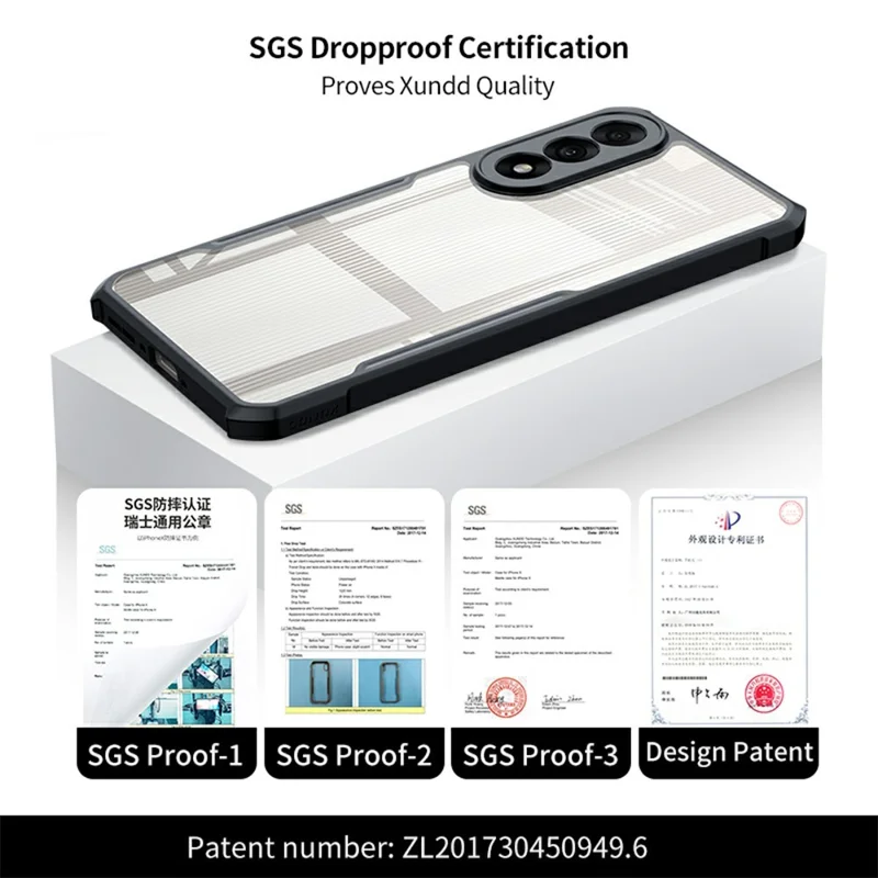 XUNDD per OnePlus Ace 5 Ultra 5G Cover Antiurto TPU + Acrilico Trasparente Custodia Posteriore per Smartphone