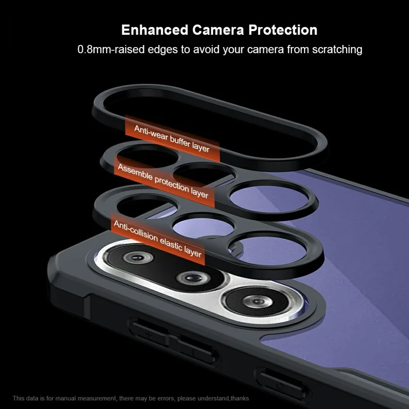 XUNDD per Samsung Galaxy F56 5G / M56 5G Cover Antiurto TPU + Acrilico Trasparente per Smartphone