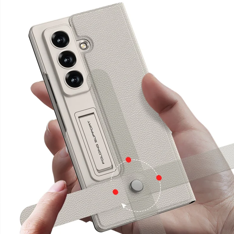 GKK For Samsung Galaxy Z Fold7 5G Case Card Slot PC + PU Flip Phone Cover with Screen Film, Stylus - Carbon Fiber Texture
