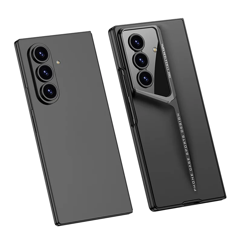 GKK For Samsung Galaxy Z Fold7 5G Case PC + Tempered Glass Ultra Slim Phone Cover - Black