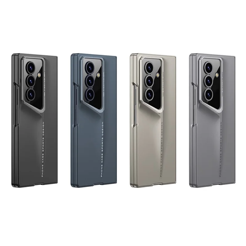 GKK For Samsung Galaxy Z Fold7 5G Case PC + Tempered Glass Ultra Slim Phone Cover - Black