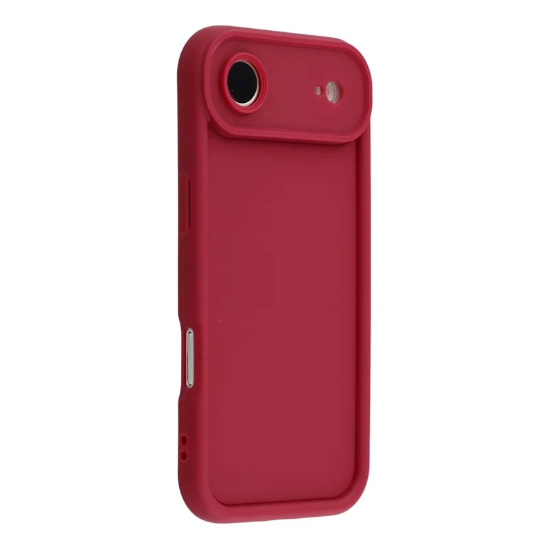 For iPhone Air Case Grooved Design TPU Anti Slip Phone Cover - Red