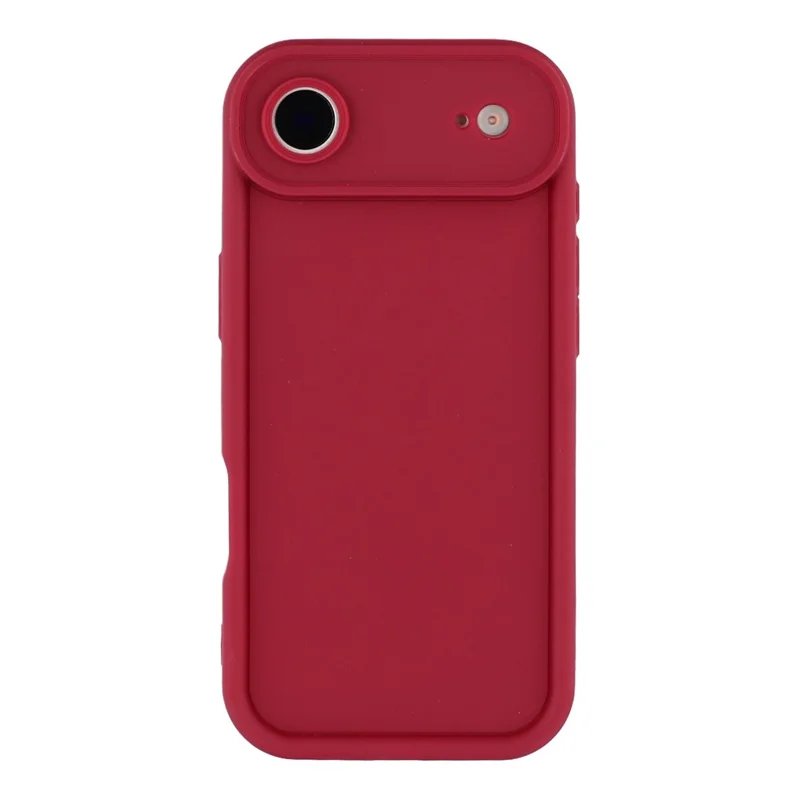For iPhone Air Case Grooved Design TPU Anti Slip Phone Cover - Red
