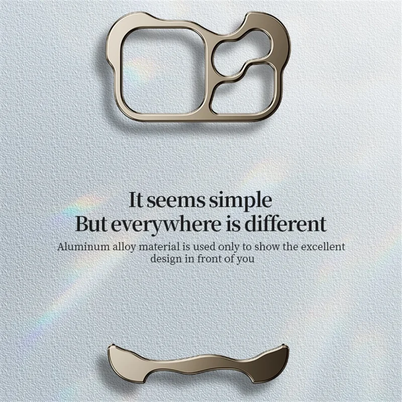 For iPhone 17 Pro Bumper Case Metal Frameless Shockproof Cover with Camera Lens Protector - Grey