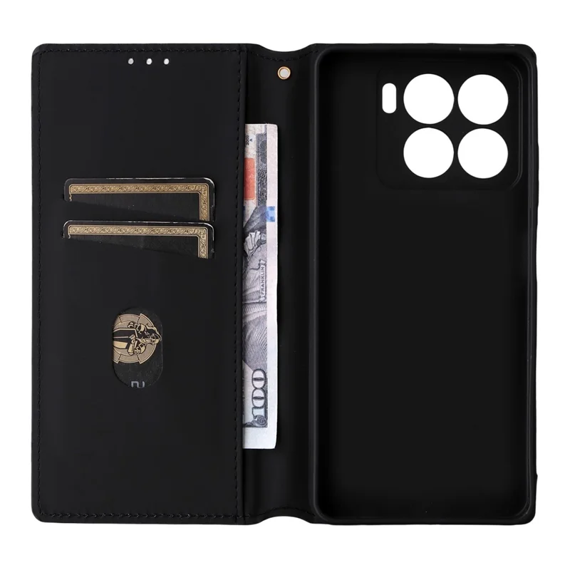 Capa Carteira para ZTE Blade A56 com Estampa de Losango em Couro - Vermelho