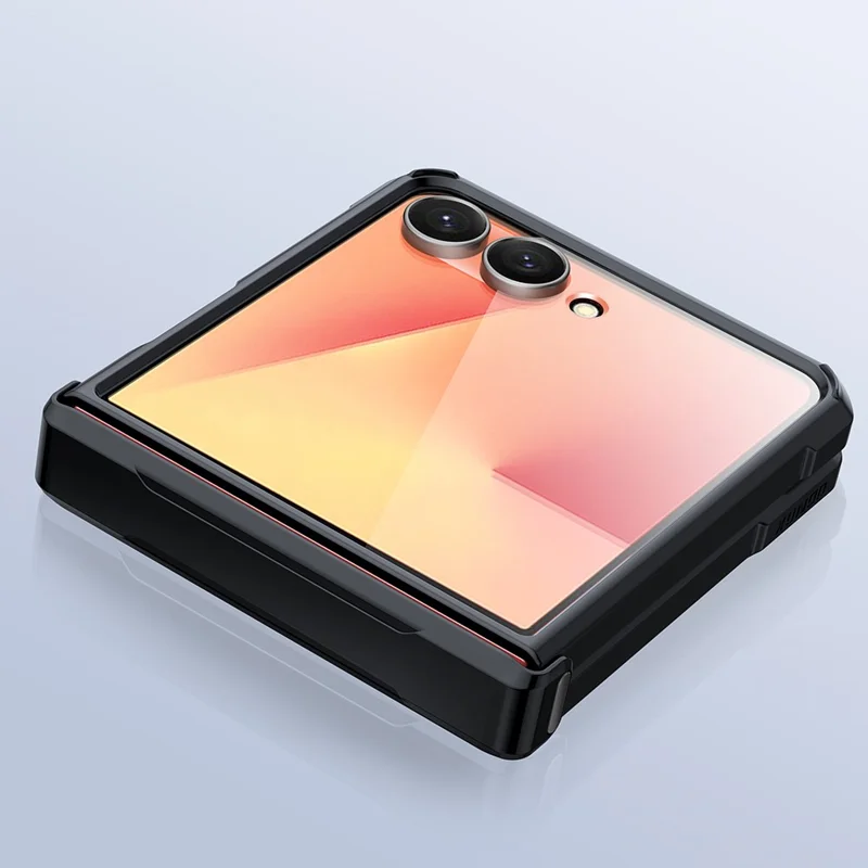 XUNDD Für Samsung Galaxy Z Flip7 5G Hülle TPU + Acryl Handyhülle mit kleinem Displayschutz