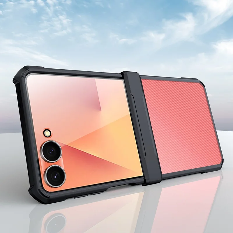 XUNDD Für Samsung Galaxy Z Flip7 5G Hülle TPU + Acryl Handyhülle mit kleinem Displayschutz