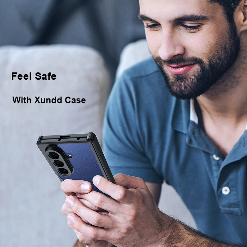 XUNDD Für Samsung Galaxy Z Fold7 5G Hülle TPU + Acryl Handyhülle mit Displayschutz