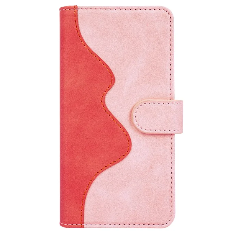For OnePlus Nord 5 5G / Ace 5 Ultra 5G Wallet Case Leather Phone Cover Splicing Color - Pink