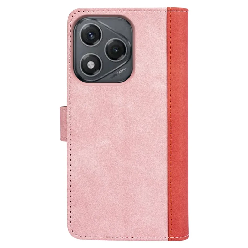 Funda Cartera Inteligente For Honor 400 de Cuero con Diseño Bicolor - Rosa