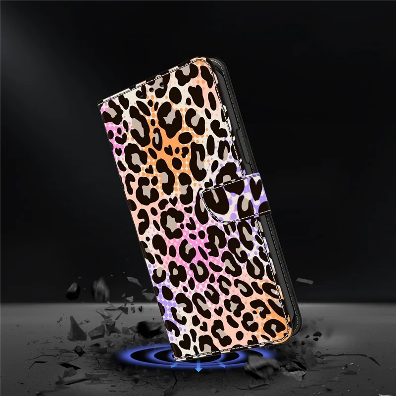 For Google Pixel 10 Pro XL Wallet Case Pattern Printing PU Leather Flip Stand Phone Cover - Spotted Leopard Print