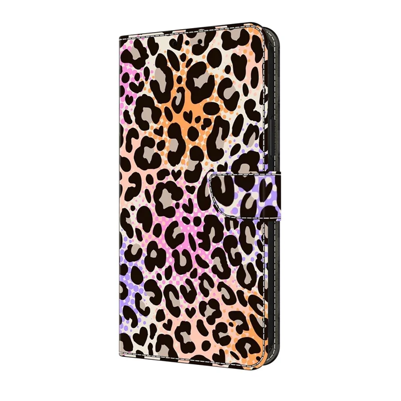 For Google Pixel 10 Pro XL Wallet Case Pattern Printing PU Leather Flip Stand Phone Cover - Spotted Leopard Print