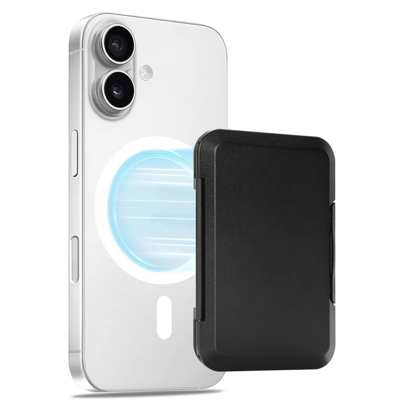 Magnetic Card Holder Case PC Cellphone Card Slots with Kickstand Function