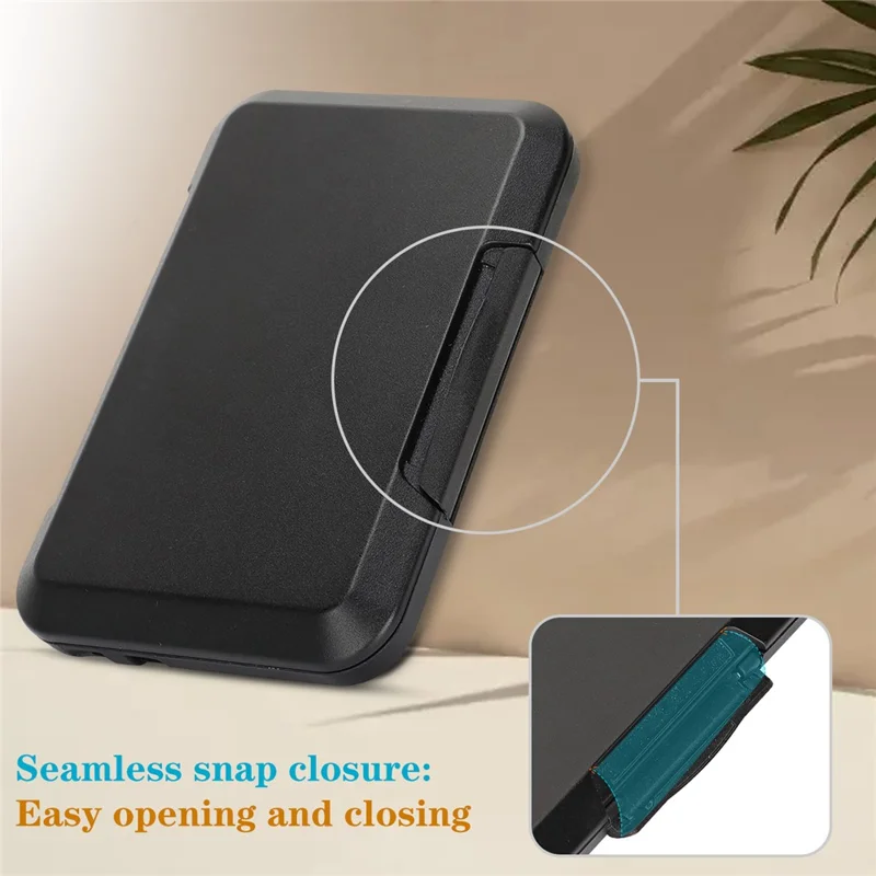 Magnetic Card Holder Case PC Cellphone Card Slots with Kickstand Function