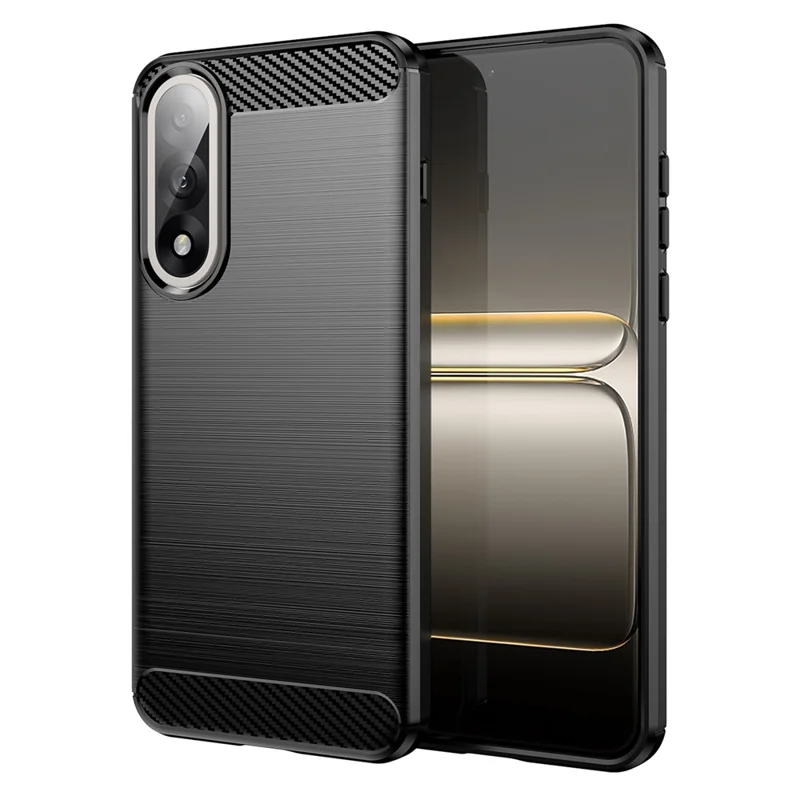 Funda Protectora para OnePlus Ace 5 Ultra 5G / Nord 5 5G con Textura de Fibra de Carbono Cepillada - Negro