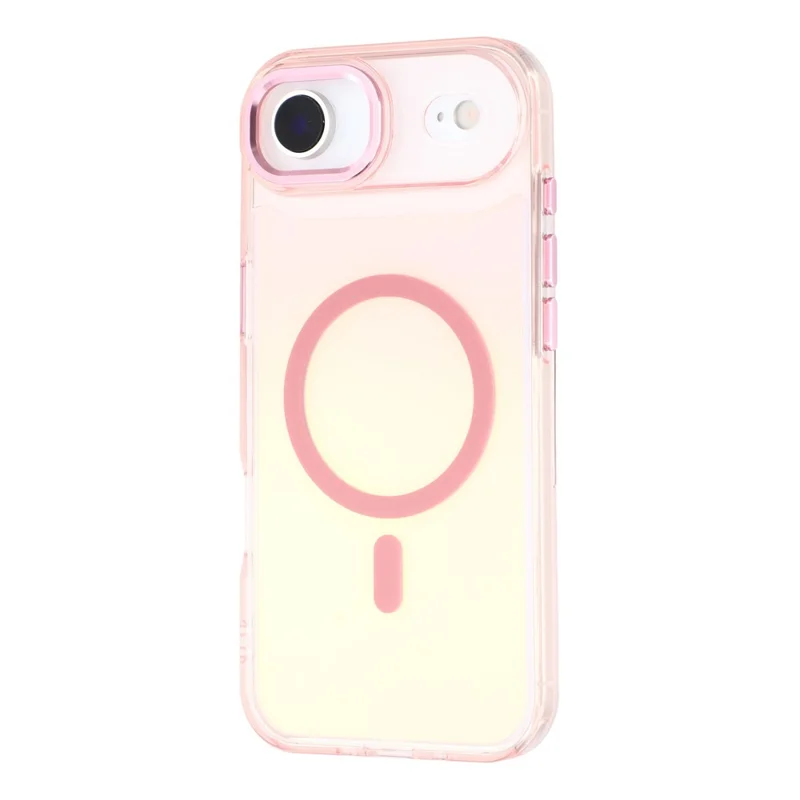 For iPhone 17 Air Case Compatible with MagSafe Color Changing TPU Phone Back Cover - Pink
