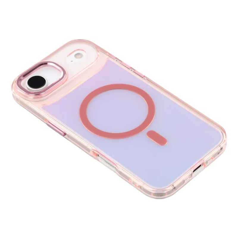 For iPhone 17 Air Case Compatible with MagSafe Color Changing TPU Phone Back Cover - Pink