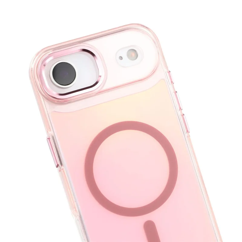 For iPhone 17 Air Case Compatible with MagSafe Color Changing TPU Phone Back Cover - Pink