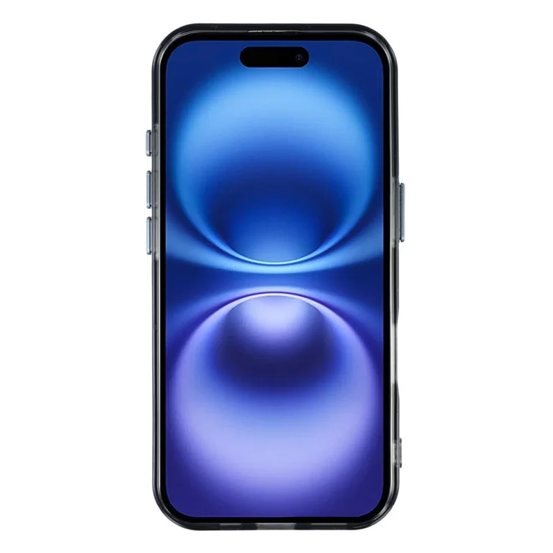 For iPhone 17 Case Compatible with MagSafe Color Changing TPU Phone Back Cover - Black