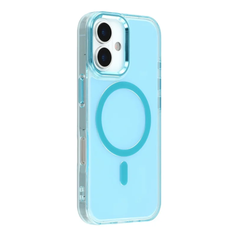For iPhone 17 Case Compatible with MagSafe Color Changing TPU Phone Back Cover - Blue