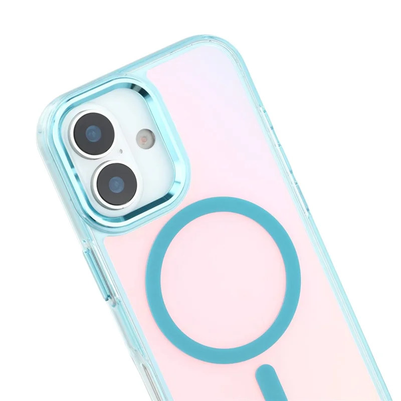 For iPhone 17 Case Compatible with MagSafe Color Changing TPU Phone Back Cover - Blue