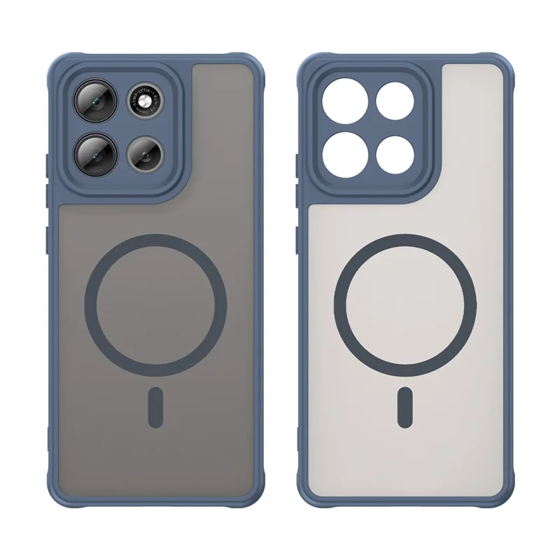 Für Motorola Moto G86 5G Hülle Kompatibel mit MagSafe Stoßfest PC + TPU Handyhülle - Blau