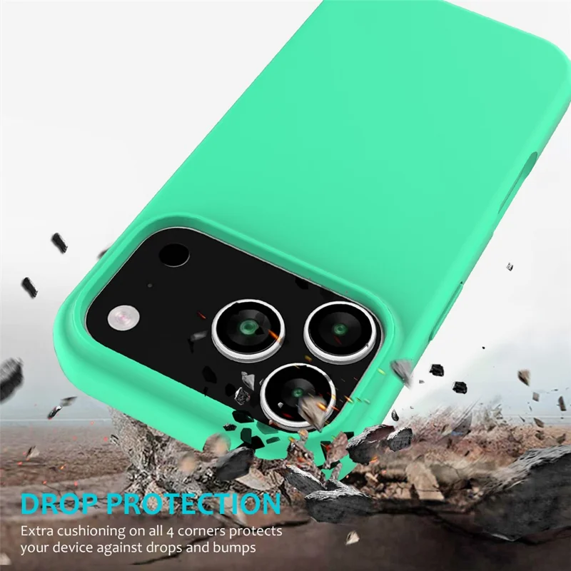 Cover per iPhone 17 Pro Max Antiurto con Rivestimento Interno in Silicone Liquido - Verde
