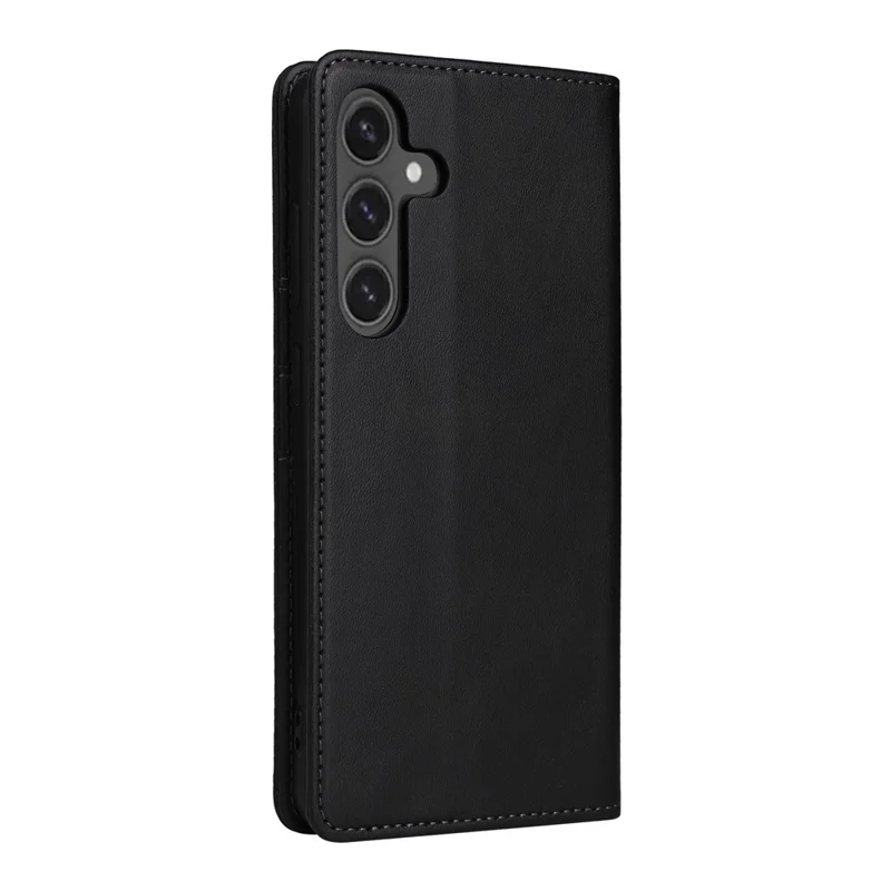 Für Samsung Galaxy S25 FE Hülle mit RFID-Blocking PU-Leder Handywallet Schutzhülle - Schwarz