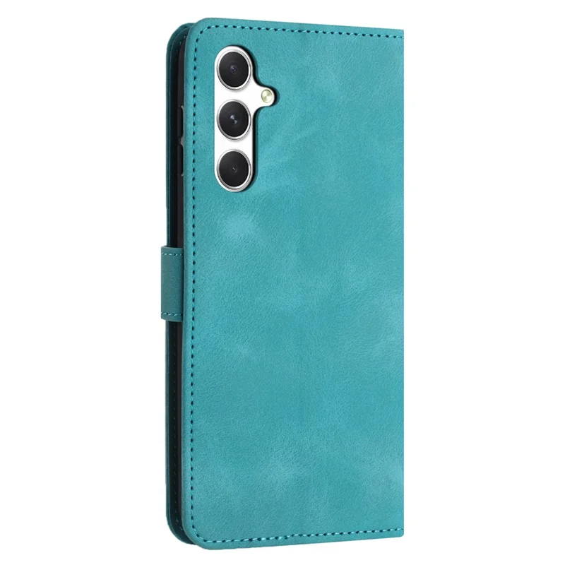 Custodia per Samsung Galaxy A17 5G Cover Portafoglio in Pelle Color Solido Protettiva - Verde