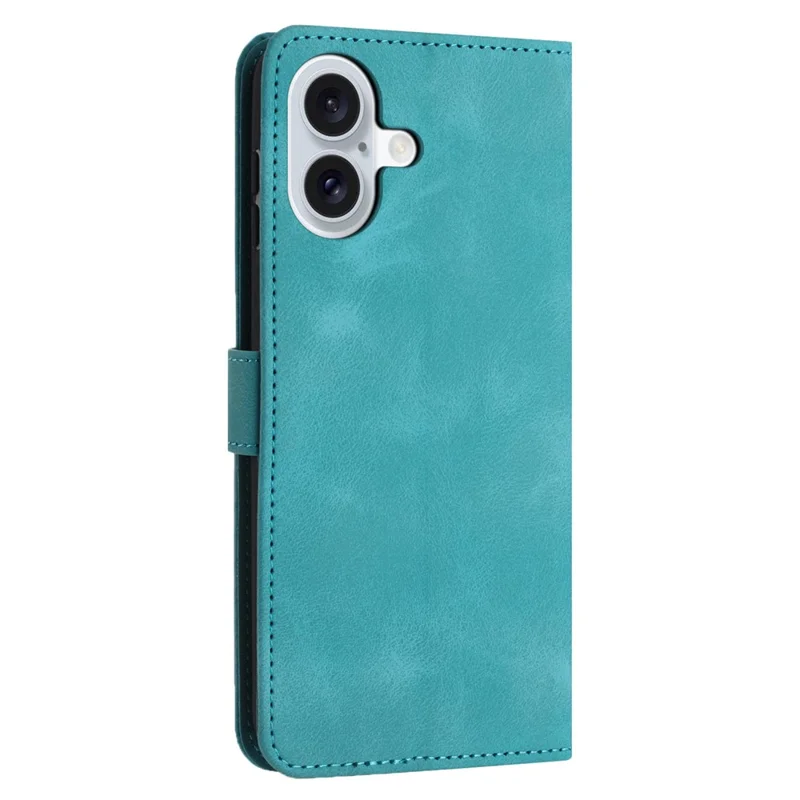 Funda de cuero para iPhone 17 con protección de color sólido - Verde