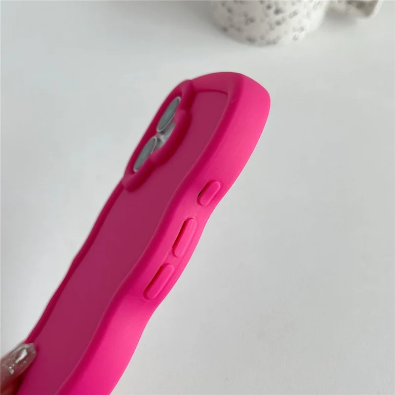 Großeinkauf für iPhone 17 Hülle Wellenrand Stoßfest TPU Handyhülle - Hellrosa