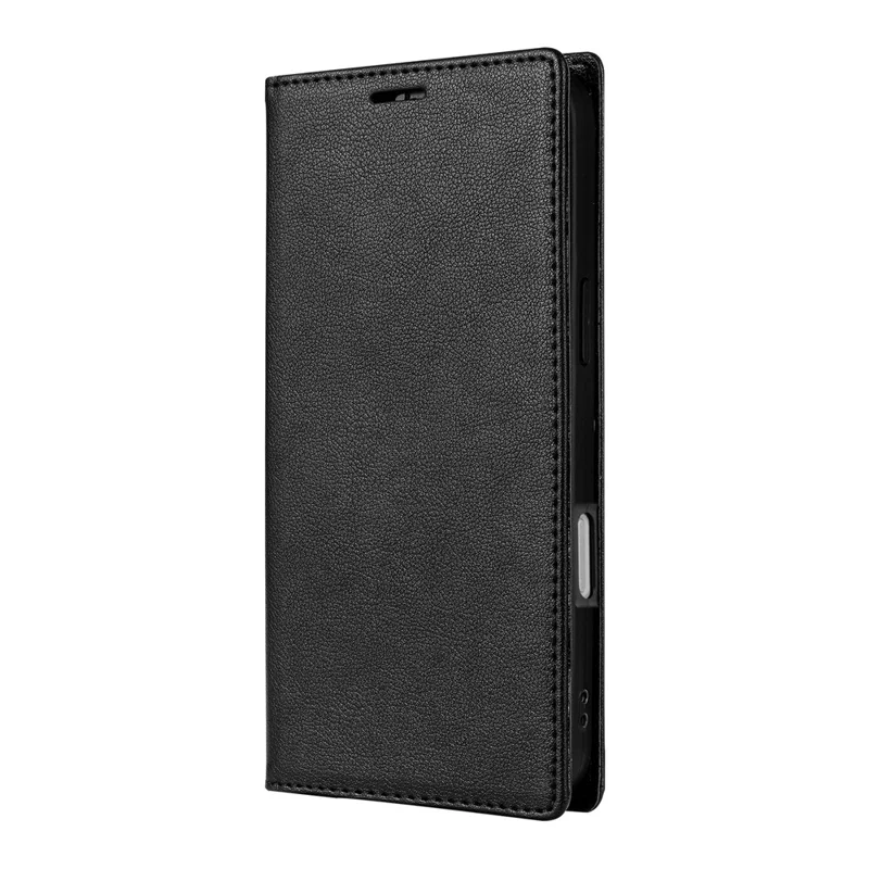 Funda Tipo Cartera de Cuero PU para iPhone 17 con Cierre Magnético - Negro